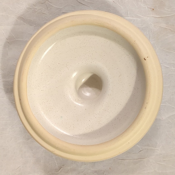 West Bend Bean Pot MCM Stoneware  Ceramic With Lid Vtg Mid-Century 60s Kitsch - Picture 9 of 12